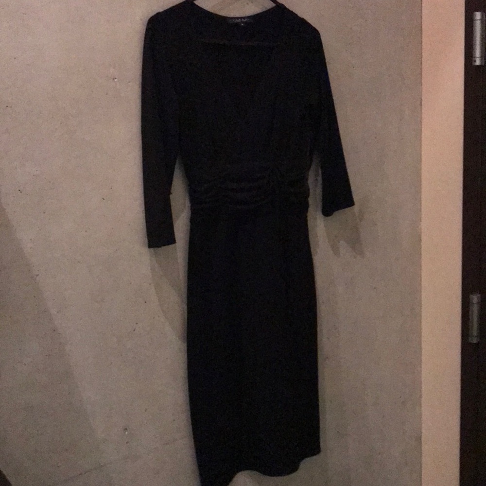 Black 3/4 sleeve dress